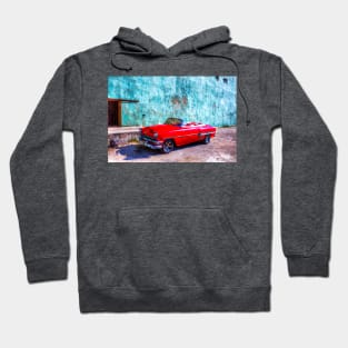 Red Car In Havana Hoodie